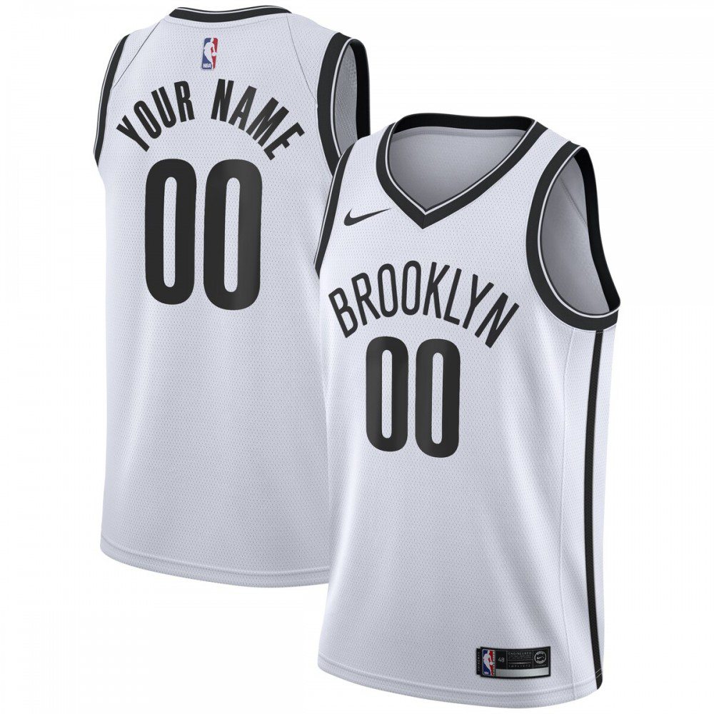 Brooklyn Nets 2020/21 Swingman Custom Jersey - Association Edition - White-Pro Kit Vault | Brand New 26/27 Sports Jerseys